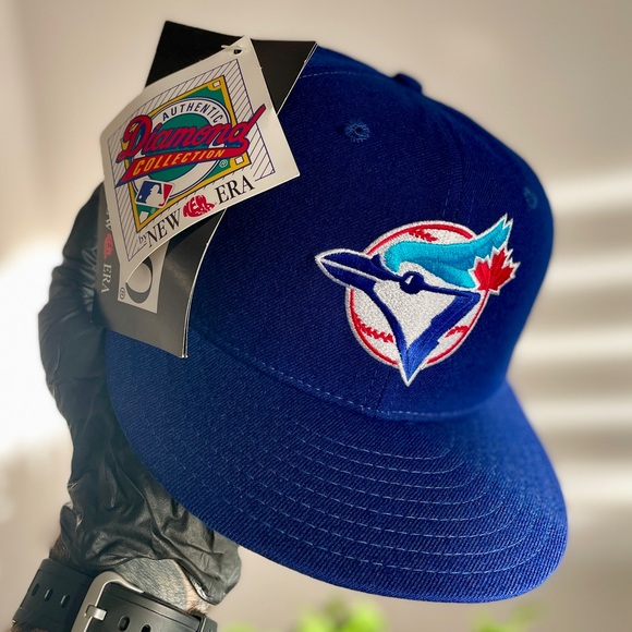 *SOLD* Mint 100% Wool Diamond Collection Toronto Blue Jays 59FIFTY Fitted Cap - Picture 7 of 8